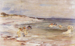 Bathing Girls,White Bay Cantire(Scotland)